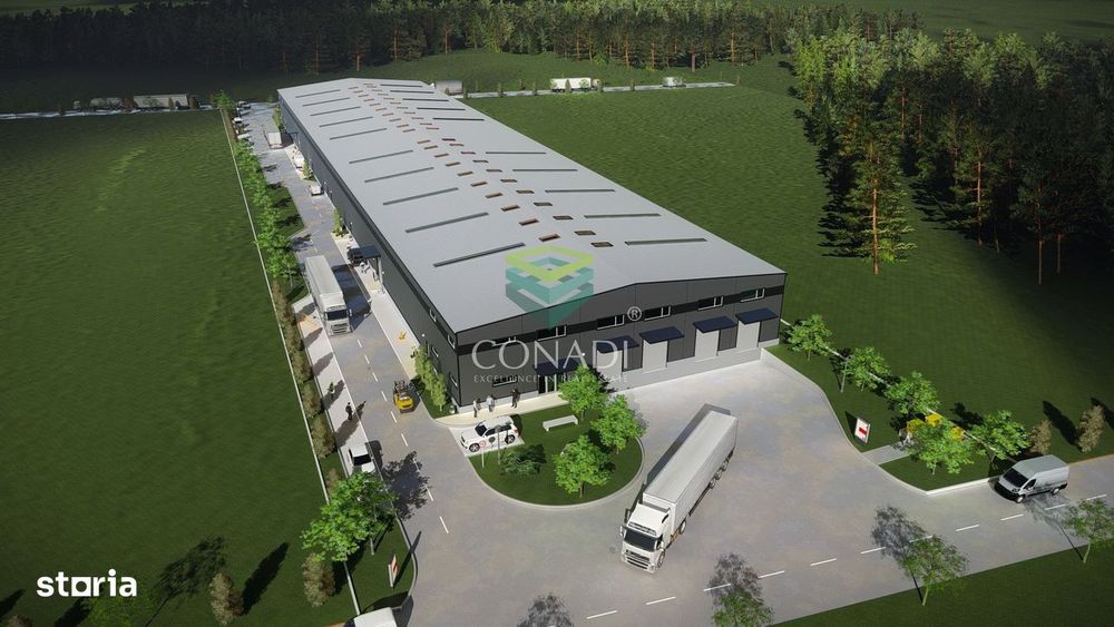Teren de vanzare cu autorizatie pentru 2 hale - Otopeni - 10.000 mp
