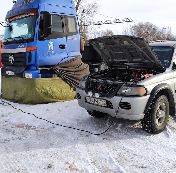 Отогрев авто. Прикурить 12-24 вольт