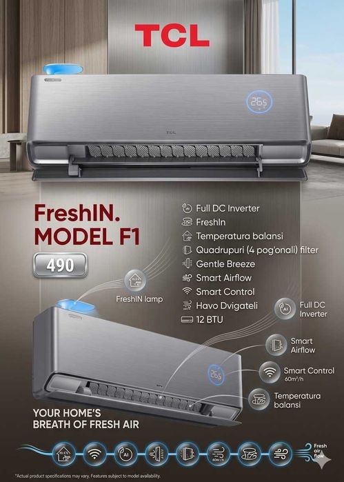 Кондиционер TCL 12 New Model С Очистителем Воздуха