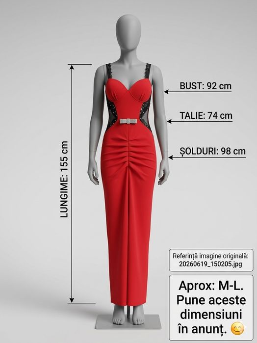 Rochie mrochie  paiete roz – Mărime S-M
​Mărime: M (40)
​Dimensiuni: Bust 88 cm, Talie 72 cm, Șolduri 94 cm
​Lungime totală: 85 cm
​Stare: Nouă/Impeca