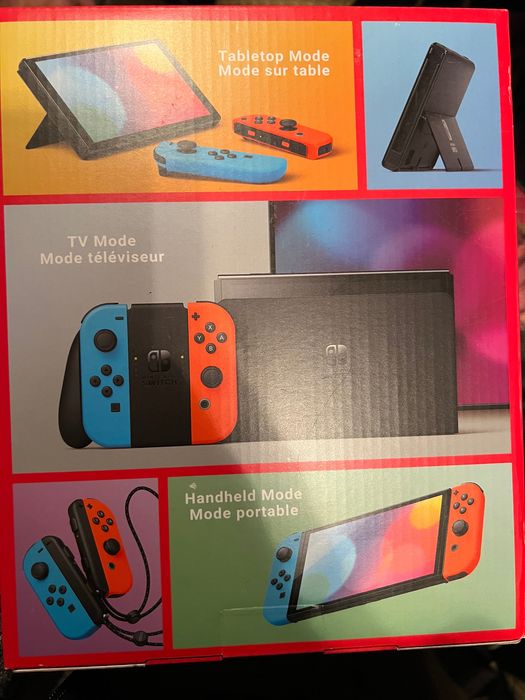 Consola NINTENDO Switch OLED (Joy-Con Neon Red/Neon Blue)!