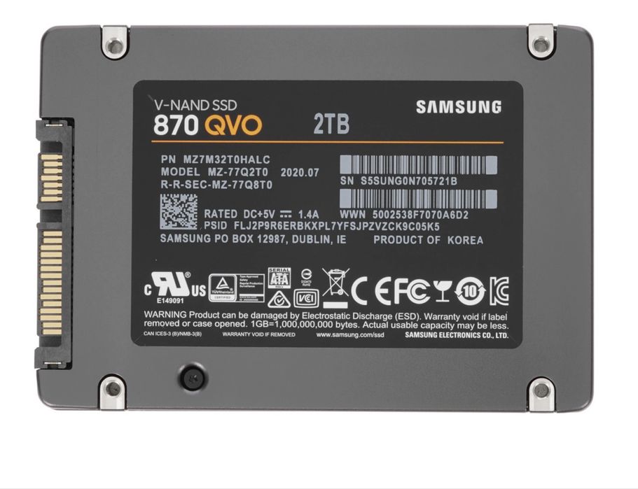 SSD 2TB Samsung 870 QVO