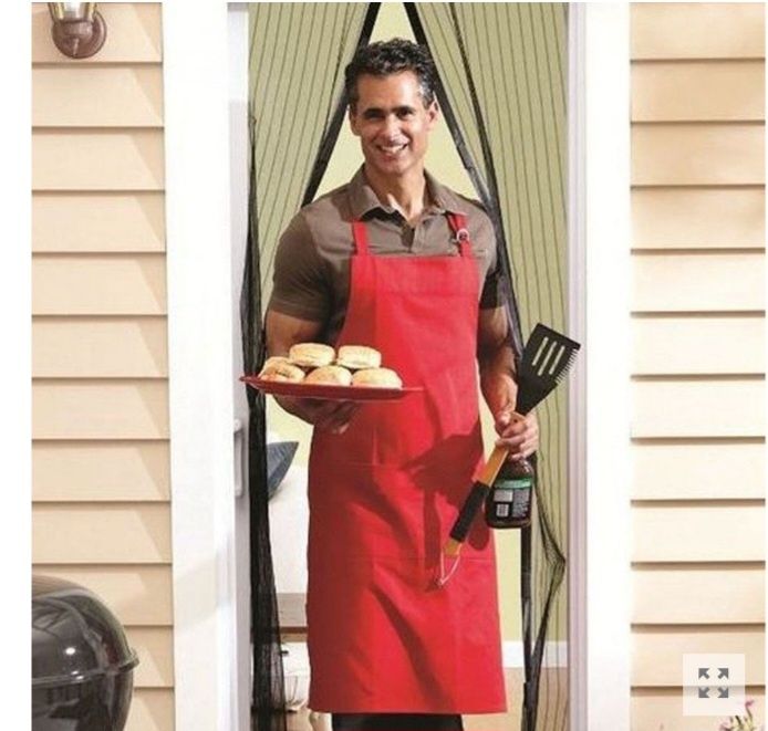 Комарник за врата с магнити против насекоми