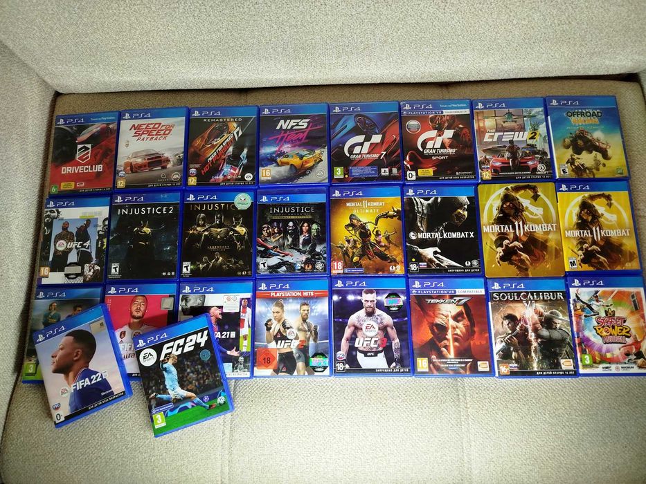 Диски Playstation 4 игры ps4