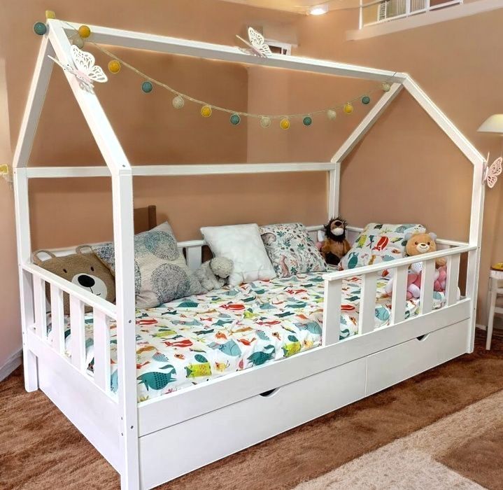 Детско легло - къщичка, тип Монтесори