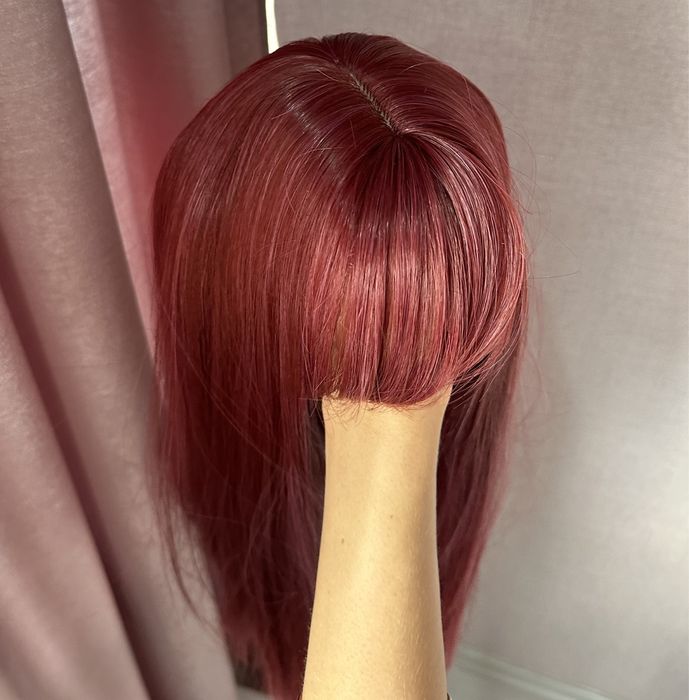 ЛИКВИДАЦИЯ! Топ качество! Червена перука права черта