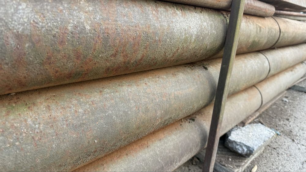 Метални тръби на 4 м, Ф 15 см, дебелина 4.5 мм