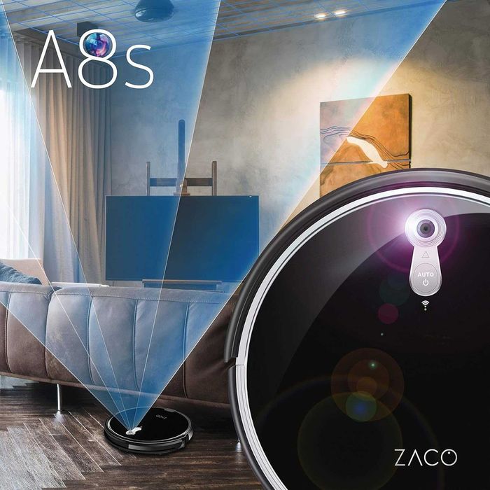 Прахосмукачка робот Zaco A8s с приложение и управление на Alexa