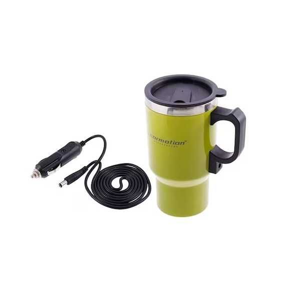 Електрическа чаша за автомобил, Термо чаша за кола, 12V, 450 мл