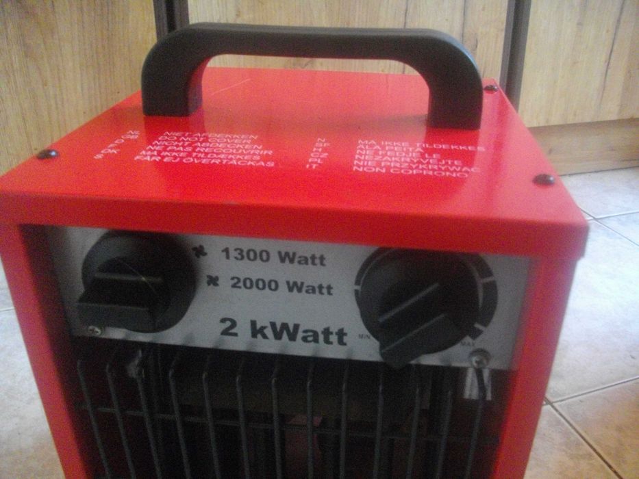 3KW-2KW/3000-2000 Ват-Ел.Калорифер-Отоплител-Печка-Метална-Холандия