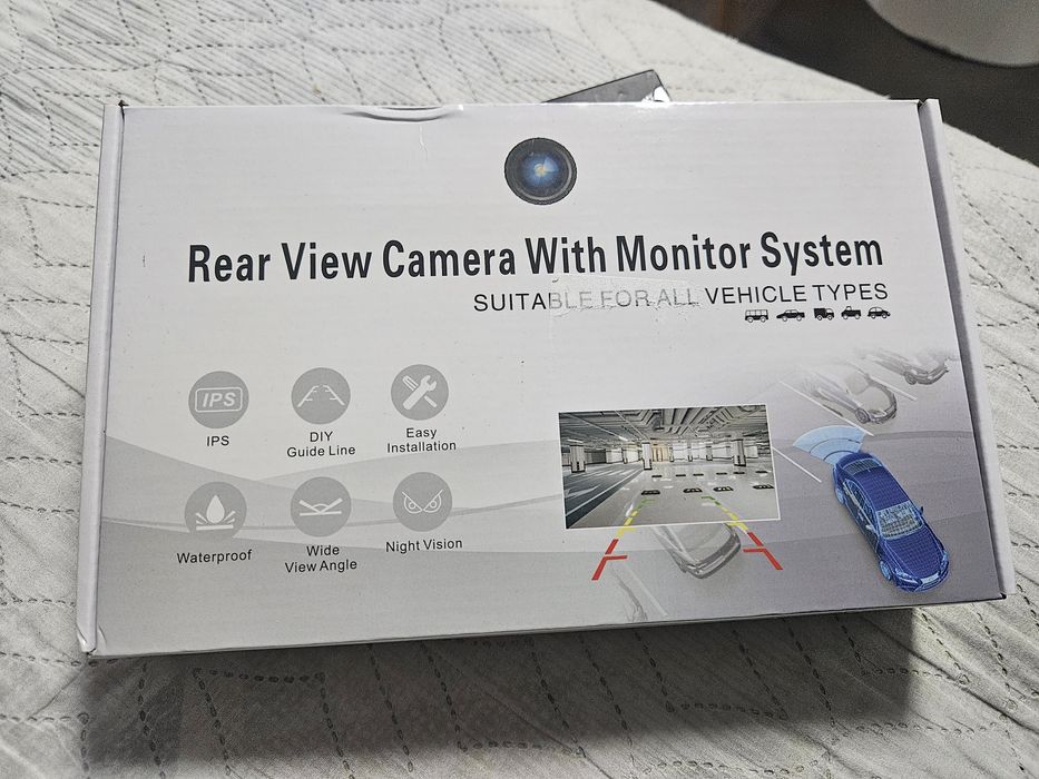 Безжична автомобилна камера за заден ход, HD монитор 4.3 инча, IP69 во