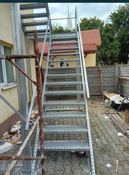 scarii metalice zincate exterioare și pentru incendii , platforme, pod