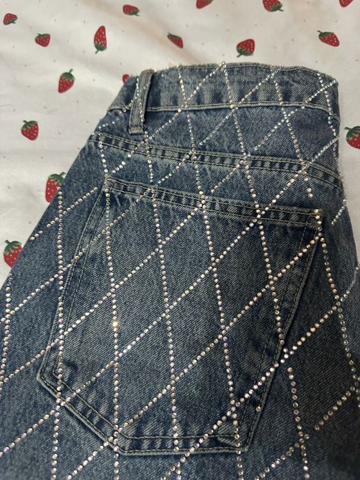 Дънки ZARA с кристали