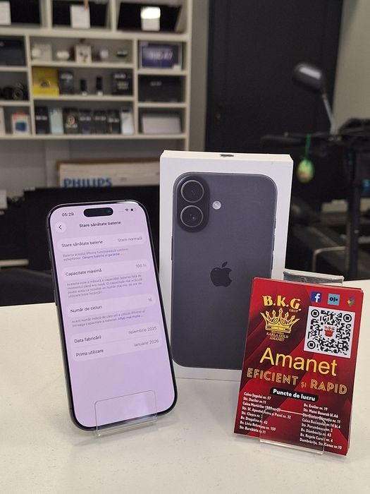 Iphone 17 100% 256gb Amanet BKG