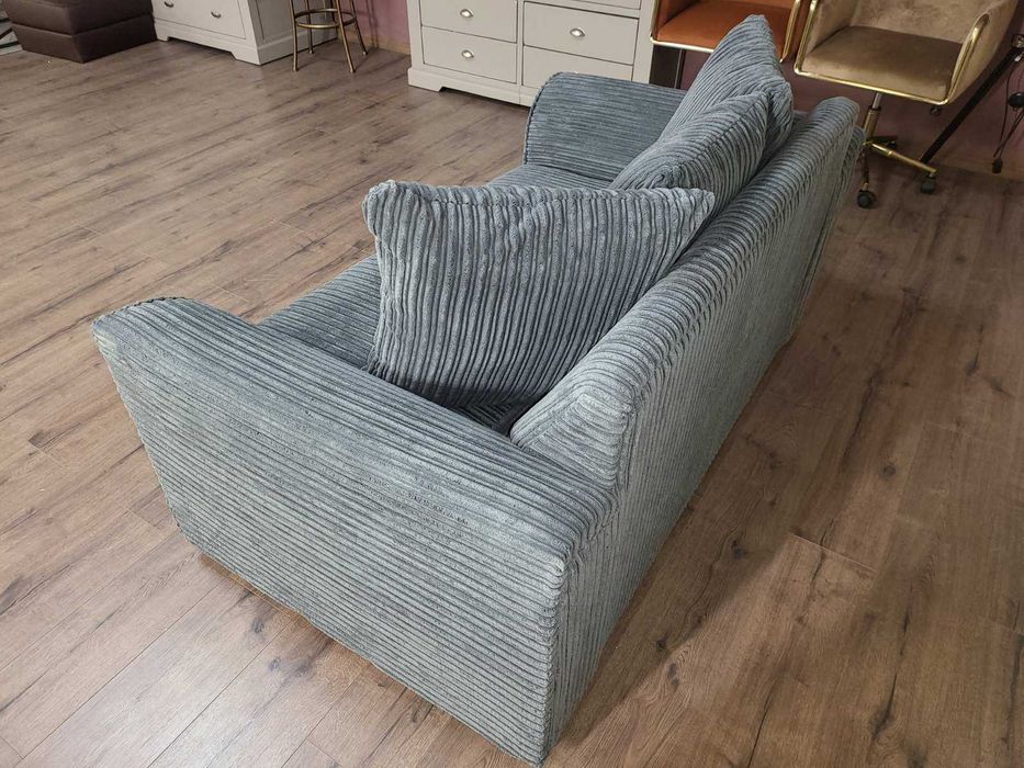 Сив диван от плат двойка