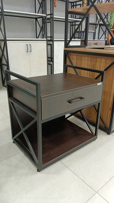 мебель подставка шкафчик Офисная Тумба для принтера в стиле лофт