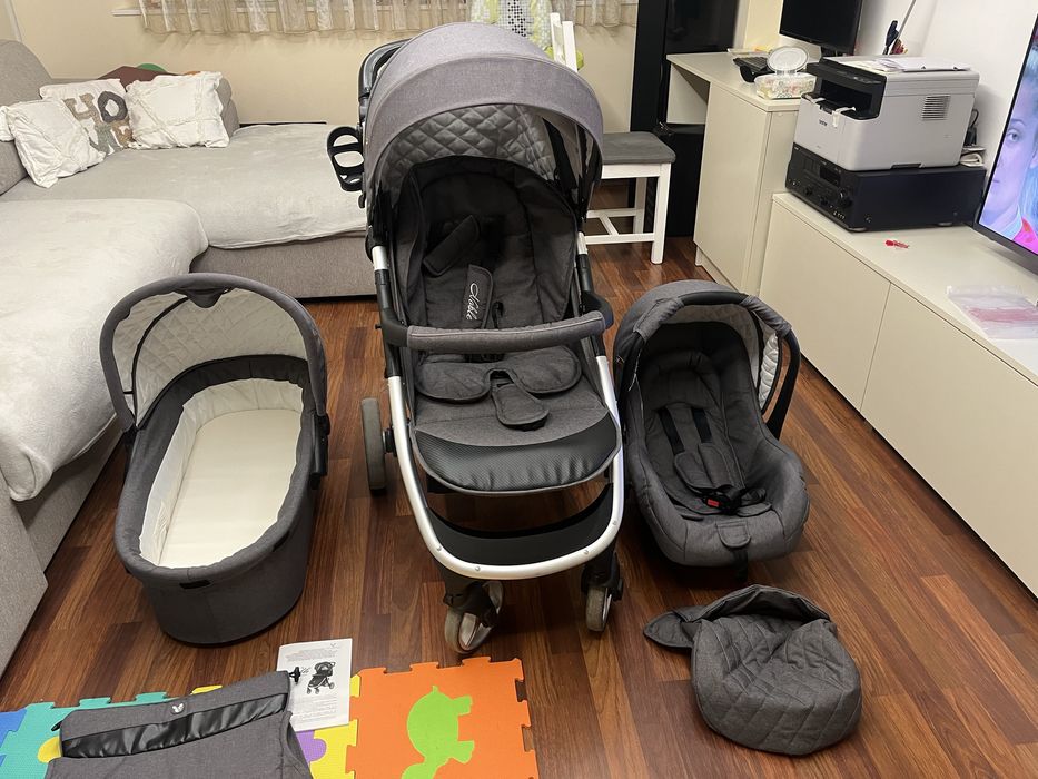 CANGAROO Комбинирана количка 3в1 NOBLE ALL IN ONE +Подарък