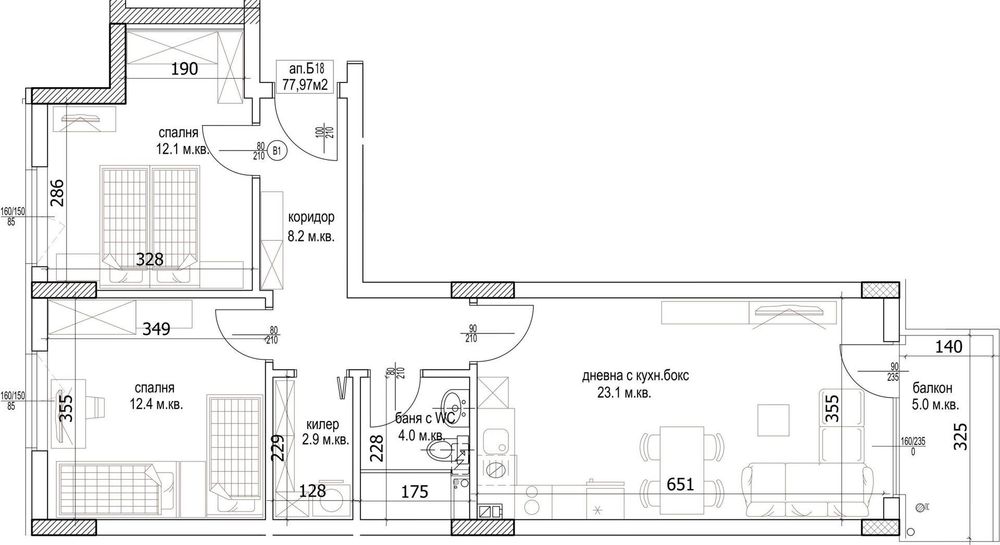 Продава се Тристаен апартамент в Варна, Кайсиева градина - 91 кв.м за 1373 €/кв.м - Снимка #3