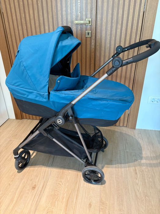 Бебешка количка, кош и столче Cybex Melio 2021 River Blue
