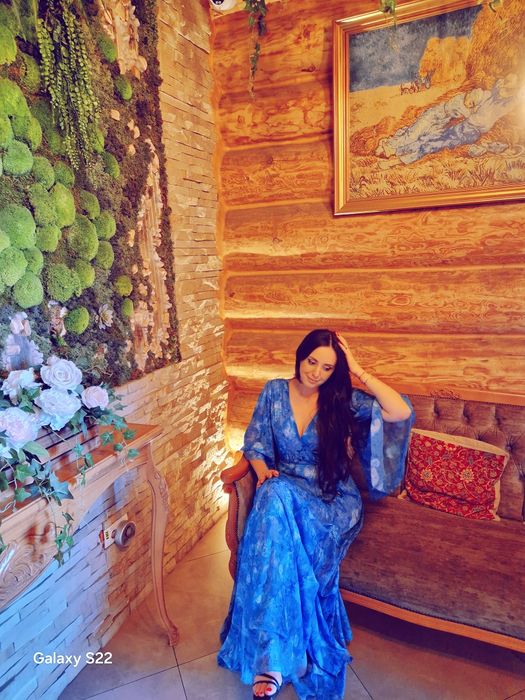 Rochie superba albastra marimea 38