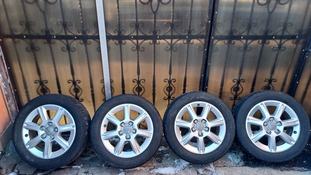 Jante magneziu 5x112  audi pe 16 cu cauciucuri Import Germania