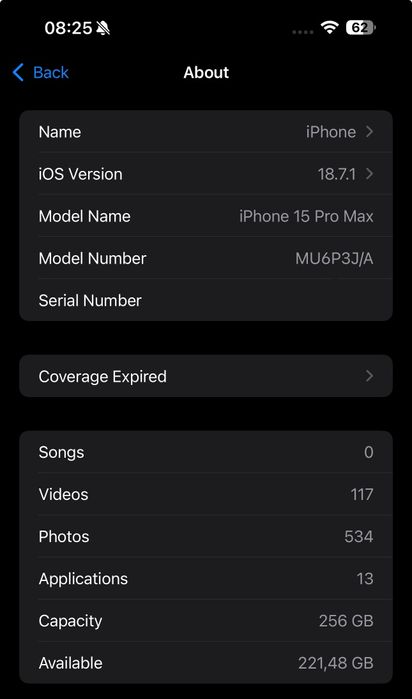 iPhone 15 Pro Max 256 GB 85%