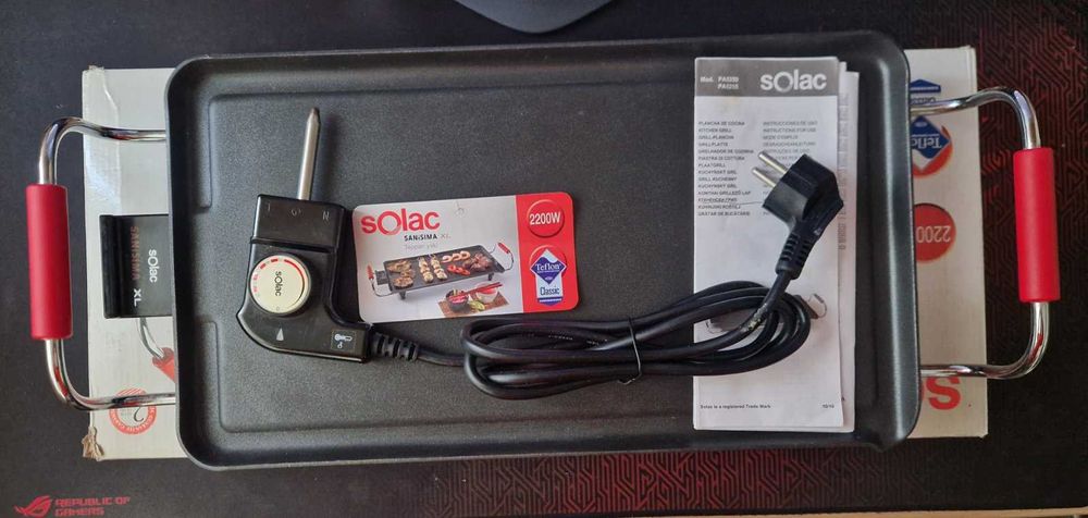 Нова тефлонова електрическа скара Solac Sansima XL – 2200 W