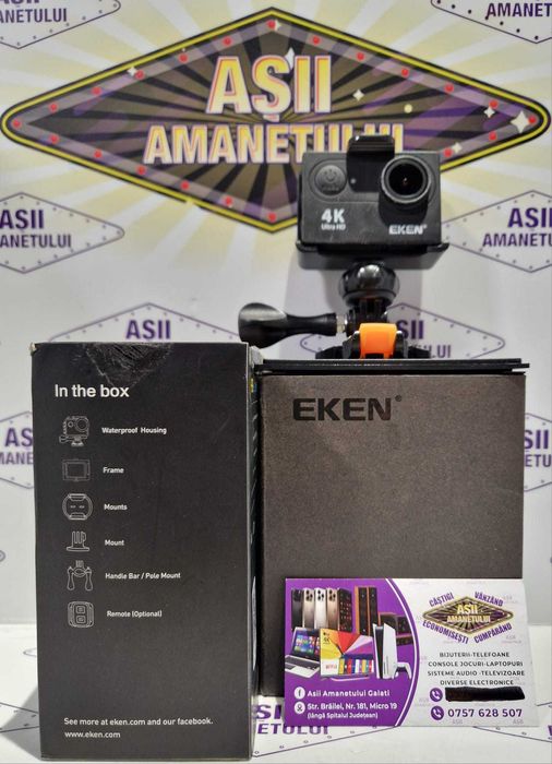 Camera Kodak Model PIXPRO SP360 si Camera EKEN H9R 4K Ultra HD Wi-Fi