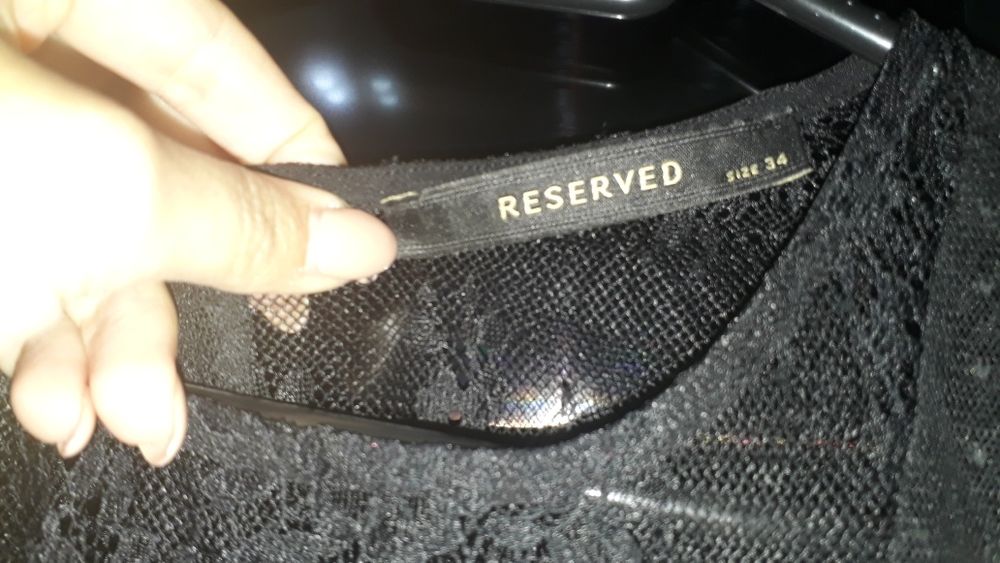 Rochie neagră dantelă Reserved