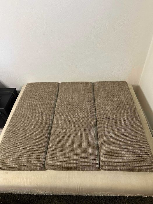 Colțar living spațios cu extensie mare (maro/crem) - PREȚ NEGOCIABIL