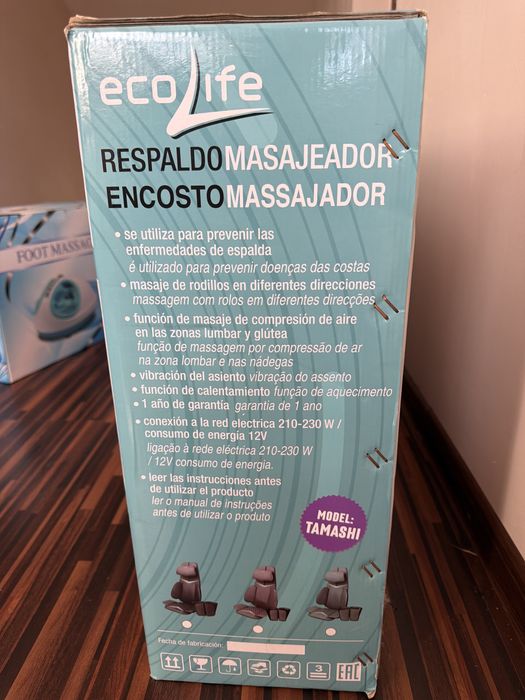 Fotoliu de masaj EcoLife Tamashi – NOU, SIGILAT, NEDESFĂCUT