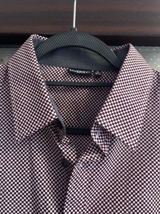 Camasa barbati Livergy mov cu patratele - marimea 42