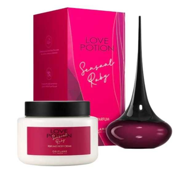 Set Love Potion Sensual Ruby Oriflame ( apa de parfum + crema de corp)