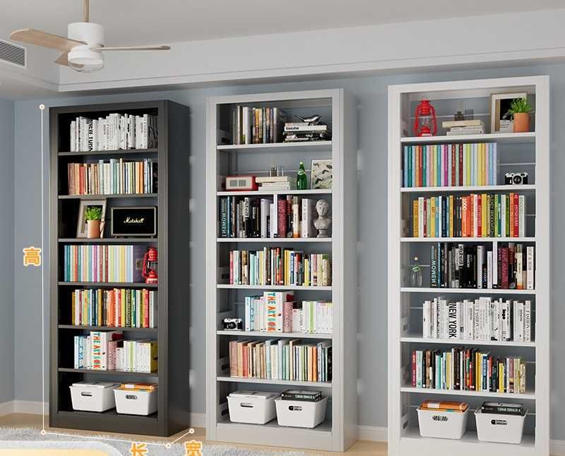 Ko‘p qavatli po‘latdan yasalgan kutubxona javoni