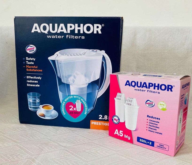 Кана Филтрираща Aquaphor Prestige 2.8л,с 6 филтъра,за по 350л -  € 39