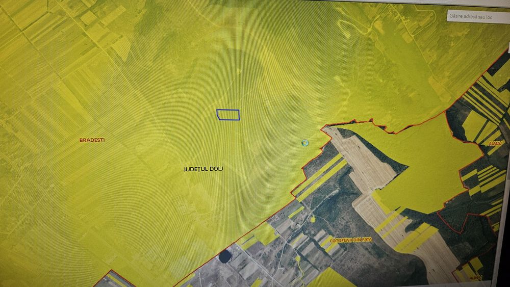 Teren extravilan 11.800 mp – Brădești, jud. Dolj – ideal investiție panouri fotovoltaice / viticultură / livadă