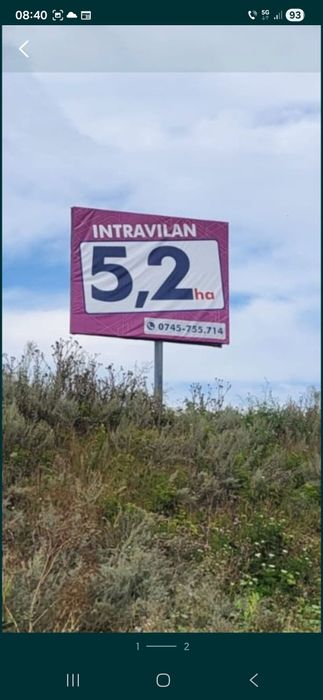 Teren constructii 5.2 ha Hutani-Botosani