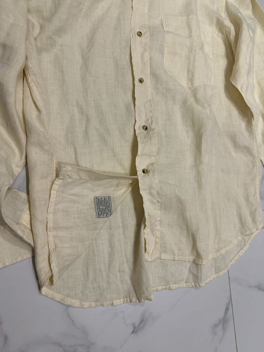 Оригинална ленена мъжка риза L размер