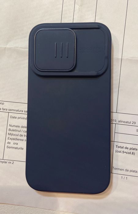 Husă iPhone 14 Pro Nillkin Camshield Silky Magnetic - protecție camere
