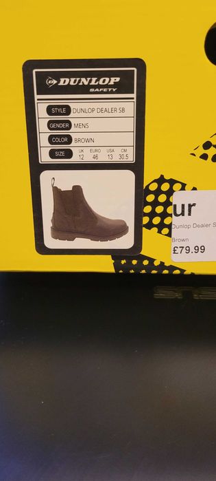 Cizme piele groasa de iarna, barbatesti , marca Dunlop