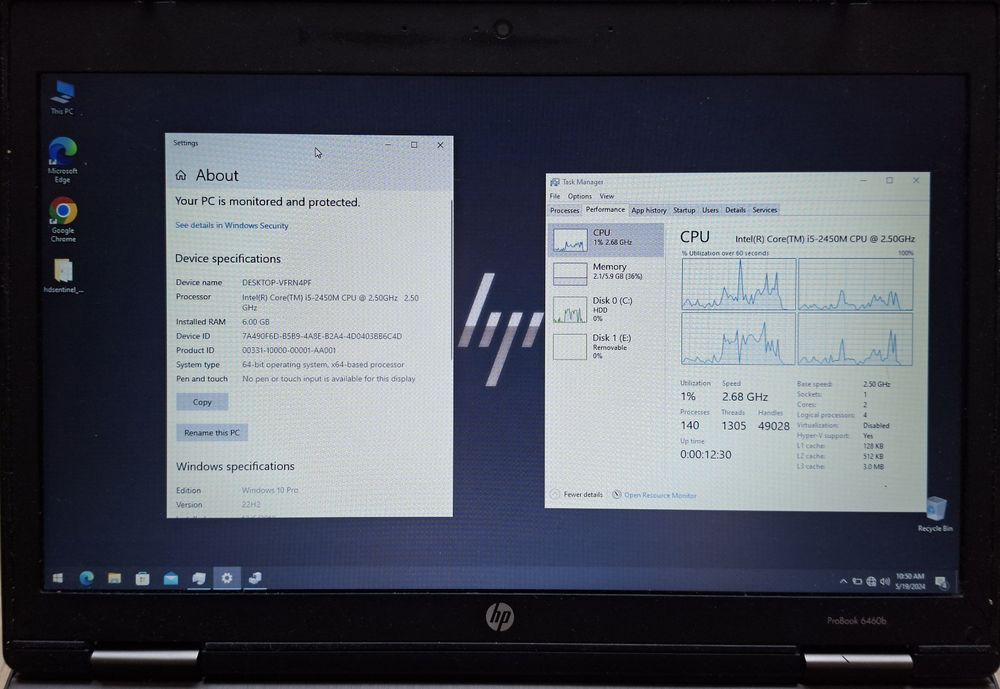 14' HP Probook 6460p Intel Core i5-2450M/6GB/500GB/HD 3000