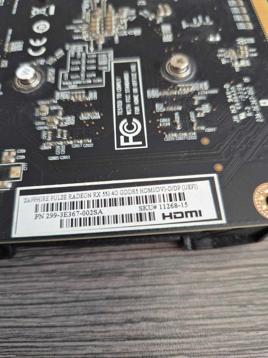 Видео карта Saphire Pulse RX 550 4GB GDDR5 128-bit