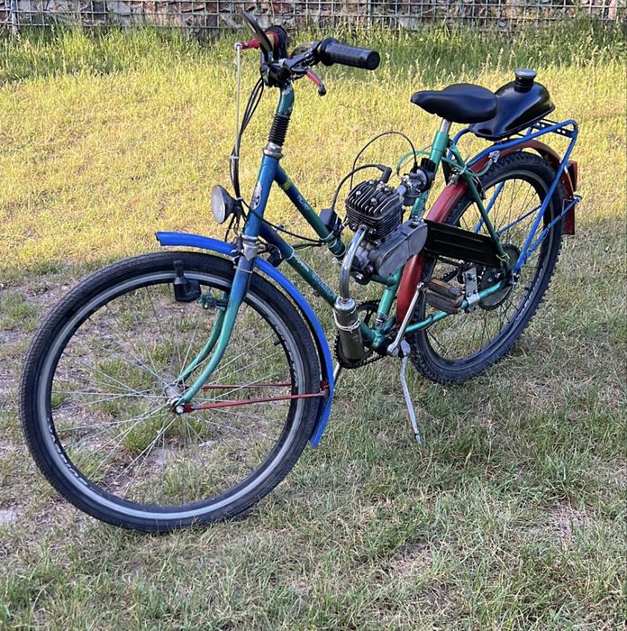 Bicicleta cu motor 80 cc
