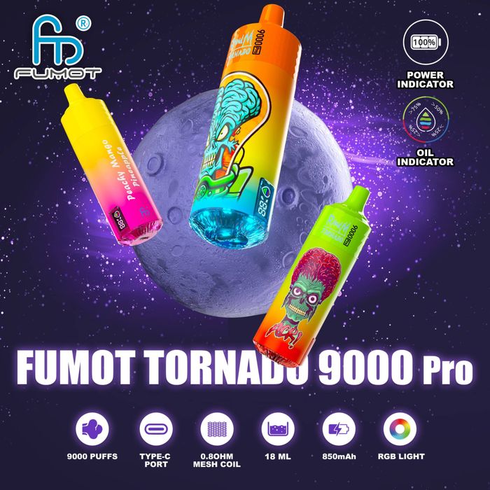 Vape Tornado 9000 Puffs pachet 3 bucati