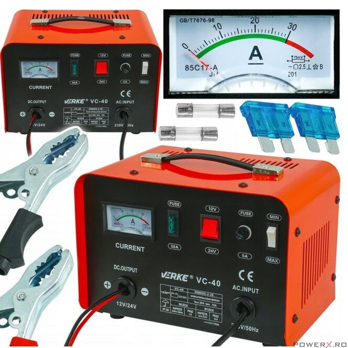 Redresor 12-24V, incarcator pentru baterie cu functie de boost, 20