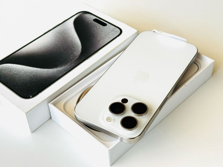 Iphone 15 Pro 256GB White 97% Батерия! Гаранция 6 месеца