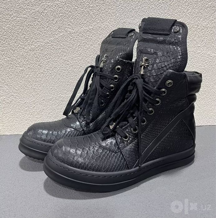 Rick Owens Geobasket x Chrome Hearts