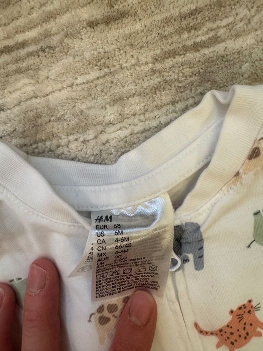 Сет от 5 бр. Ръмпари за бебе, на марката НМ 3 бр. 4-6м. И 2 бр. 2-4м.