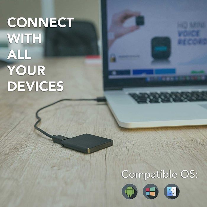 Професионален мини аудио рекордер (8GB/16GB) – Гласова активация