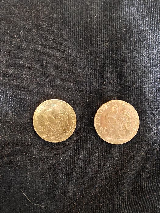 20 френси франка(наполеони)Мариана